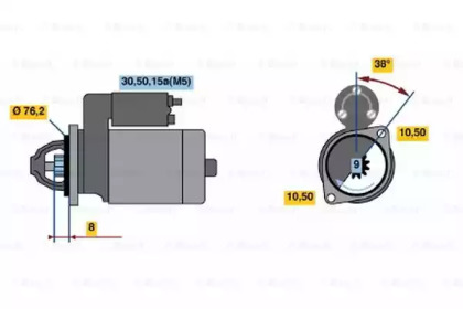 Стартер BOSCH 0 001 108 019