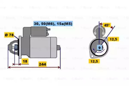 Стартер BOSCH 0 001 108 080