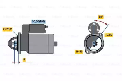 Стартер BOSCH 0 001 108 133