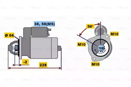 Стартер BOSCH 0 001 108 183