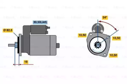 Стартер BOSCH 0 001 109 001