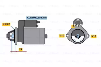 Стартер BOSCH 0 001 109 025