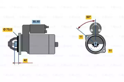 Стартер BOSCH 0 986 017 440