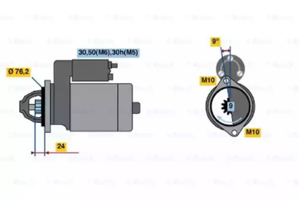 Стартер BOSCH 0 001 110 071