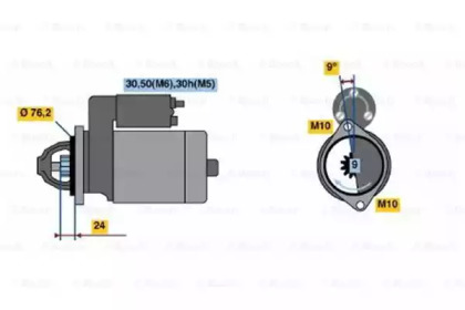 Стартер BOSCH 0 001 109 428