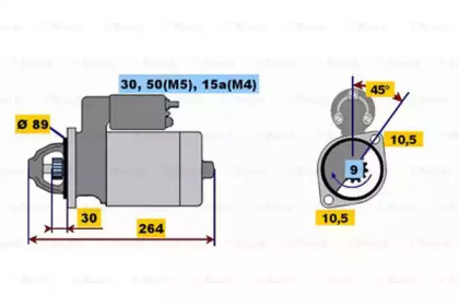 Стартер BOSCH 0 001 110 011