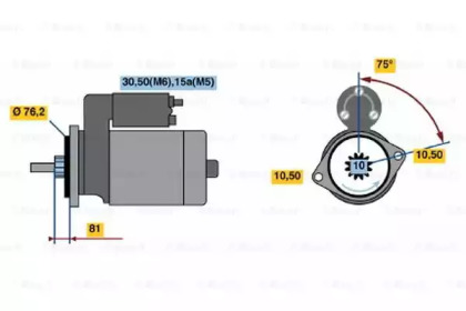 Стартер BOSCH 0 001 110 081