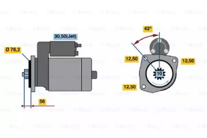 Стартер BOSCH 0 001 122 400