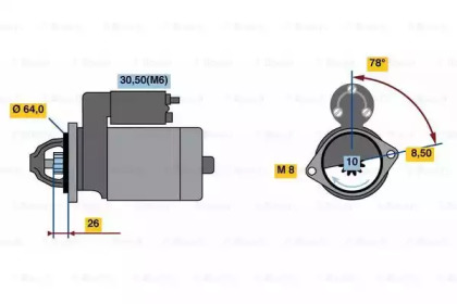 Стартер BOSCH 0 001 138 029