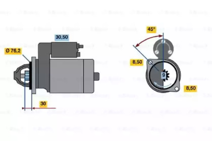 Стартер BOSCH 0 001 211 225