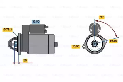 Стартер BOSCH 0 001 212 208