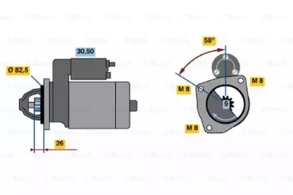 Стартер BOSCH 0 001 218 131