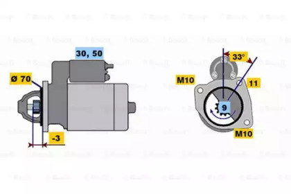 Стартер BOSCH 0 986 017 470