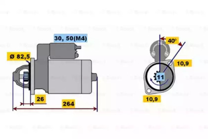 Стартер BOSCH 0 001 218 172