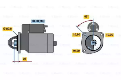 Стартер BOSCH 0 001 230 004