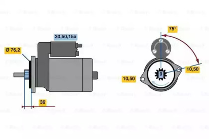 Стартер BOSCH 0 001 312 111