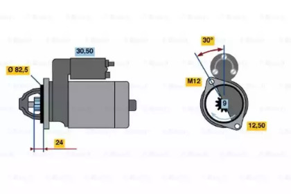 Стартер BOSCH 0 001 313 006