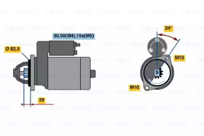 Стартер BOSCH 0 001 314 027