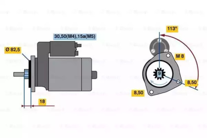 Стартер BOSCH 0 001 316 001