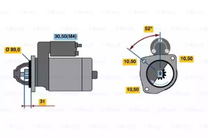 Стартер BOSCH 0 001 362 313