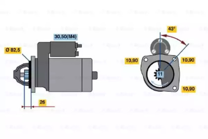 Стартер BOSCH 0 986 017 270