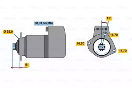 Стартер BOSCH 0 001 416 029