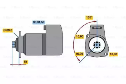 Стартер BOSCH 0 001 416 030