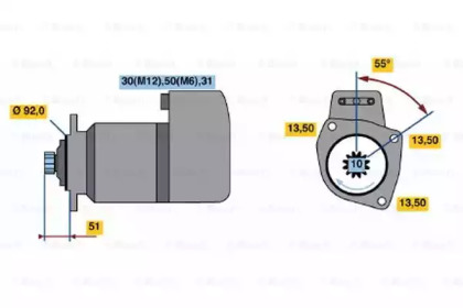 Стартер BOSCH 0 001 417 076