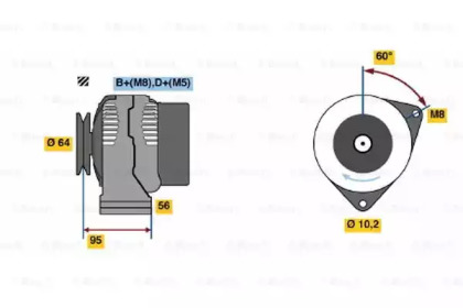 Генератор BOSCH 0 120 335 007