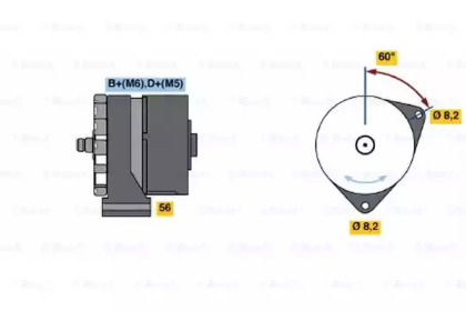 Генератор BOSCH 0 986 030 140