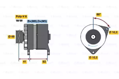 Генератор BOSCH 0 120 468 005