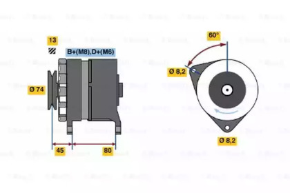 Генератор BOSCH 0 120 468 051