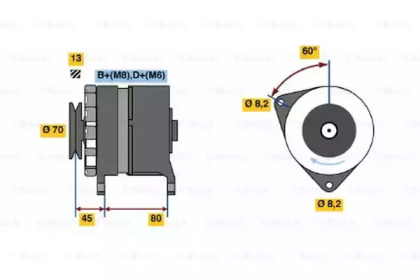 Генератор BOSCH 0 986 035 810