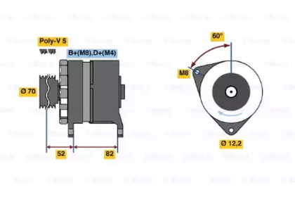 Генератор BOSCH 0 120 468 126