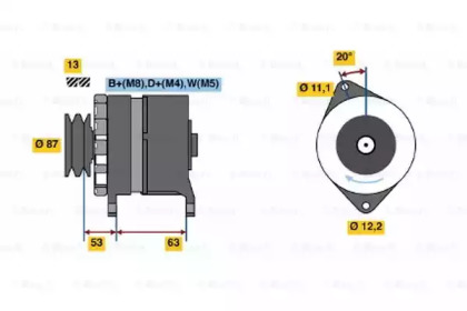 Генератор BOSCH 0 120 469 010