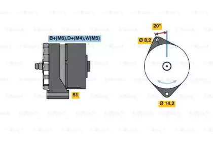 Генератор BOSCH 0 986 034 350