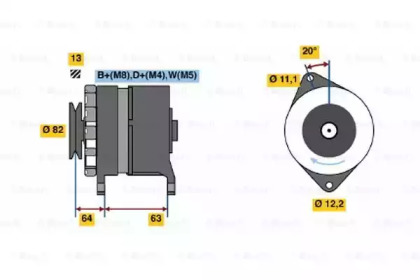 Генератор BOSCH 0 986 039 130