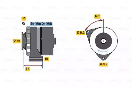 Генератор BOSCH 0 986 034 080