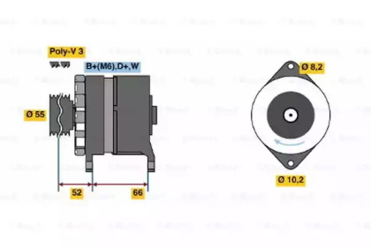 Генератор BOSCH 0 986 036 860