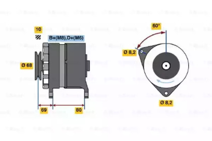 Генератор BOSCH 0 986 038 130