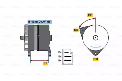 Генератор BOSCH 0 120 489 090