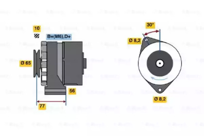 Генератор BOSCH 0 986 030 830