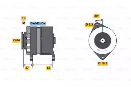 Генератор BOSCH 0 986 033 970