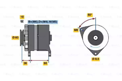 Генератор BOSCH 0 120 489 347