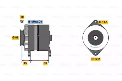 Генератор BOSCH 0 986 031 340