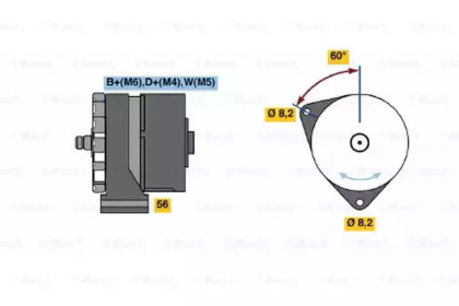 Генератор BOSCH 0 986 031 330