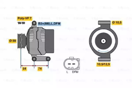 Генератор BOSCH 0 986 047 920