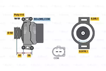 Генератор BOSCH 0 121 715 006