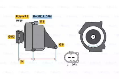 Генератор BOSCH 0 122 0AA 1A0