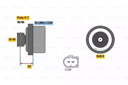 Генератор BOSCH 0 122 0AA 120